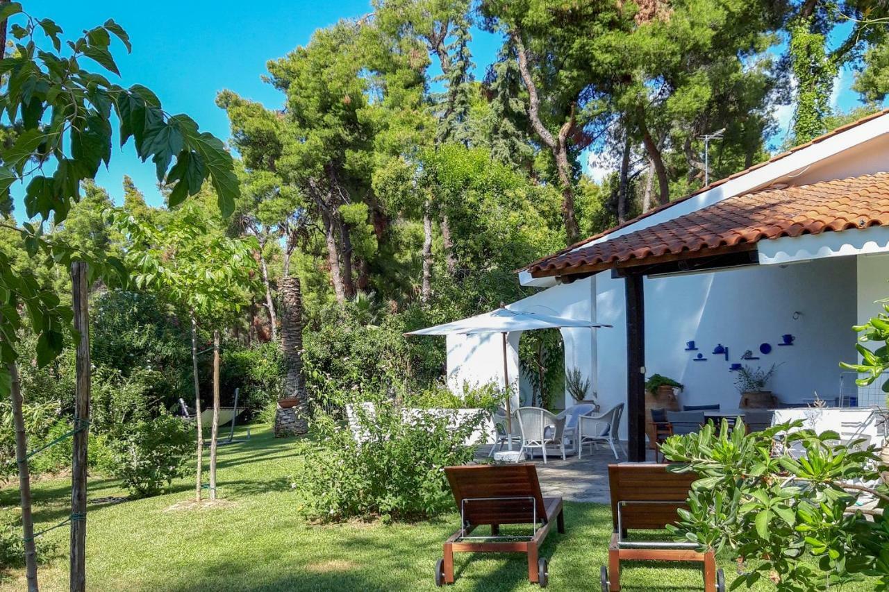 Villa Aurora In Sani With Garden And Pool Luaran gambar